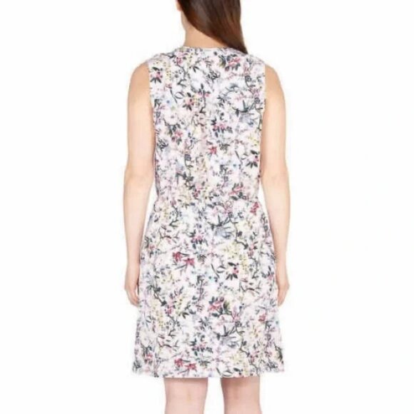Nicole Miller Original Pink Floral Sleeveless Midi Dress Small NWT - Picture 4 of 9